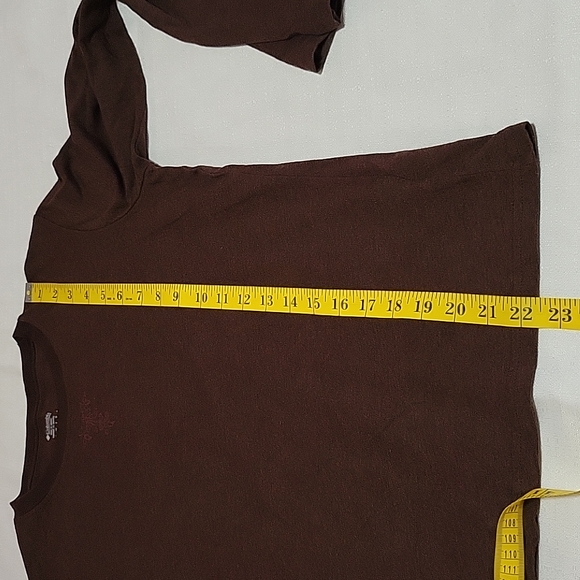 Columbia brown graphic long sleeve tee Women's large - Picture 5 of 8